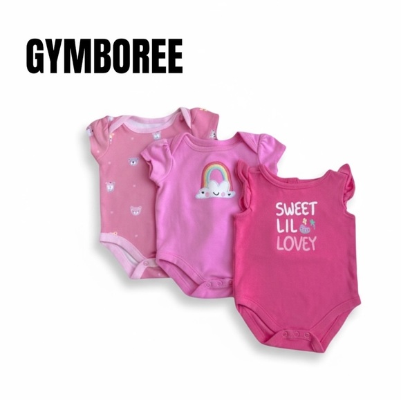 001 Gymboree Bodysuits (Set of 3) - Picture 1 of 5